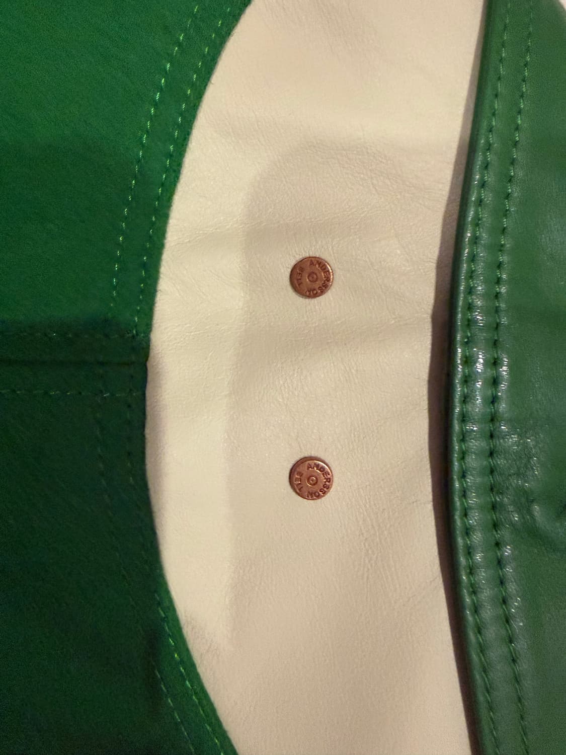 앤더슨벨 모터사이클 레더 바시티 자켓 XL 상품이미지6