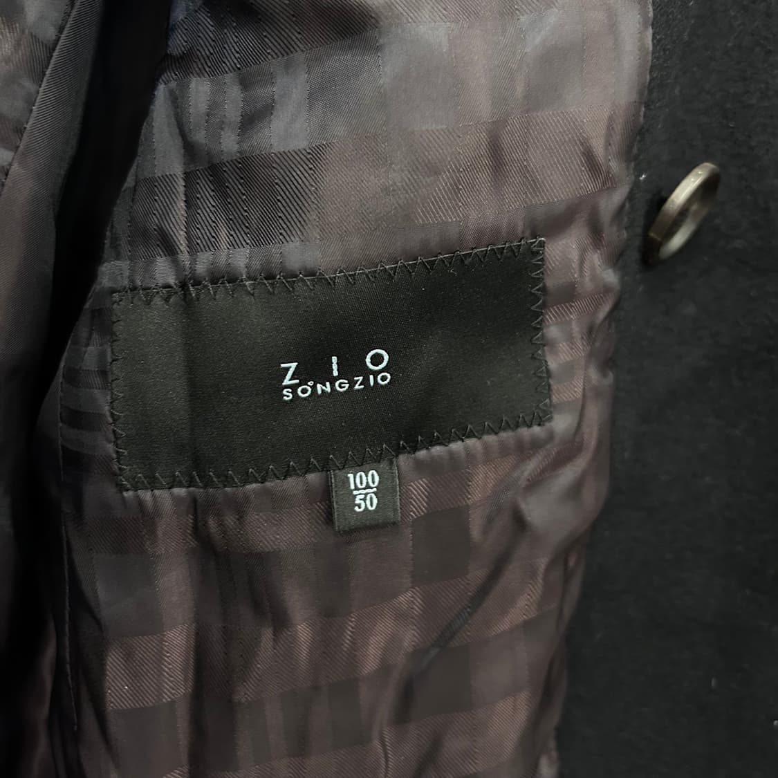 지오송지오 슬림핏 퓨어 울 더블 하프코트 상품이미지3