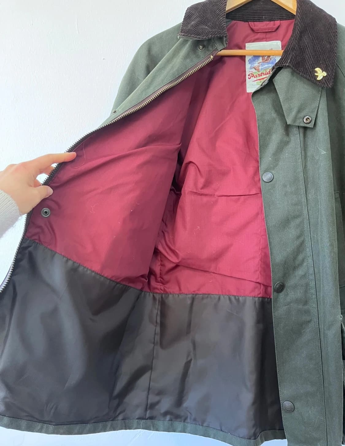 존파트리지 남성 카키 왁스헌팅자켓
 상품이미지5