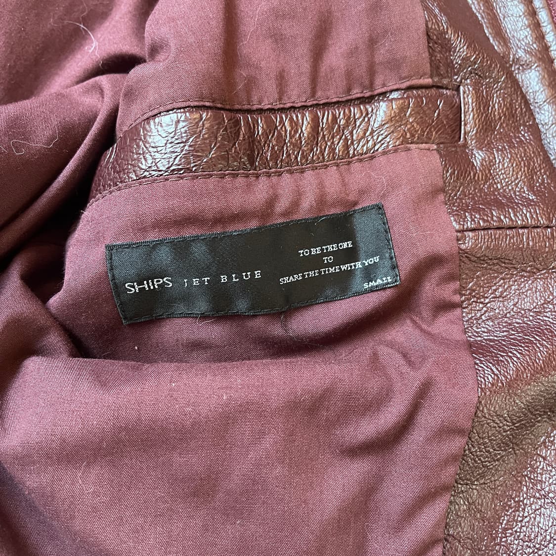 S SHIPS JET BLUE 레더 자켓/W2547 상품이미지5