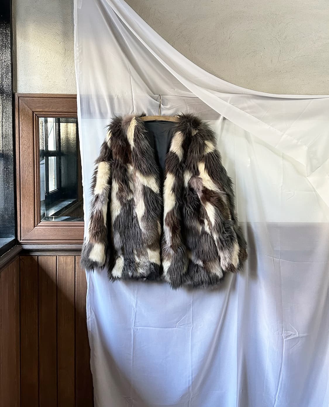 SENSE OF PLACE faux fur mixed jacket 상품이미지6