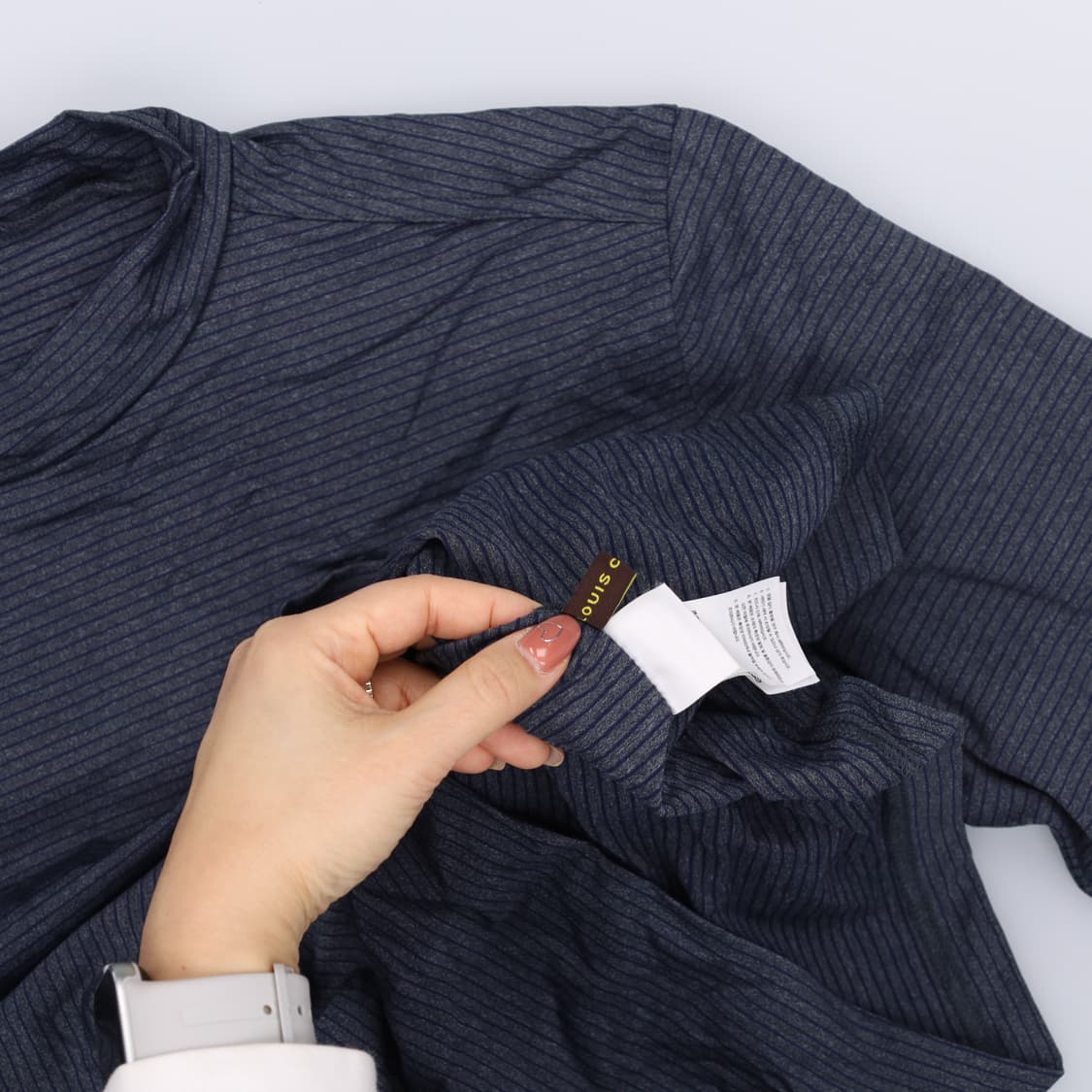 [100] 루이까스텔 골프 반목 스트라이프 모크넥 긴팔티 0108J 상품이미지6