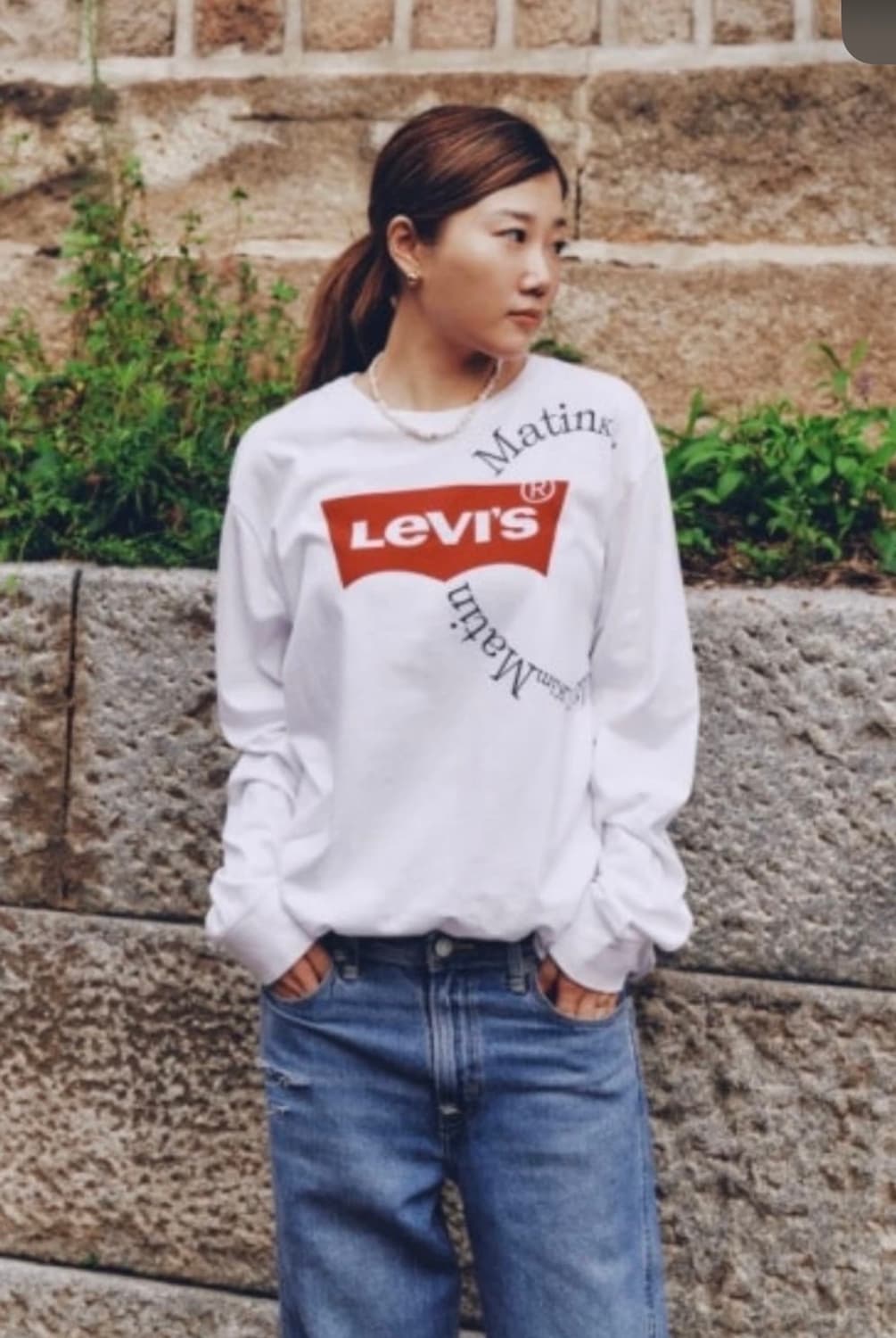 마뗑킴X리바이스 레드컬렉션 한정판 롱슬리브 상품이미지8