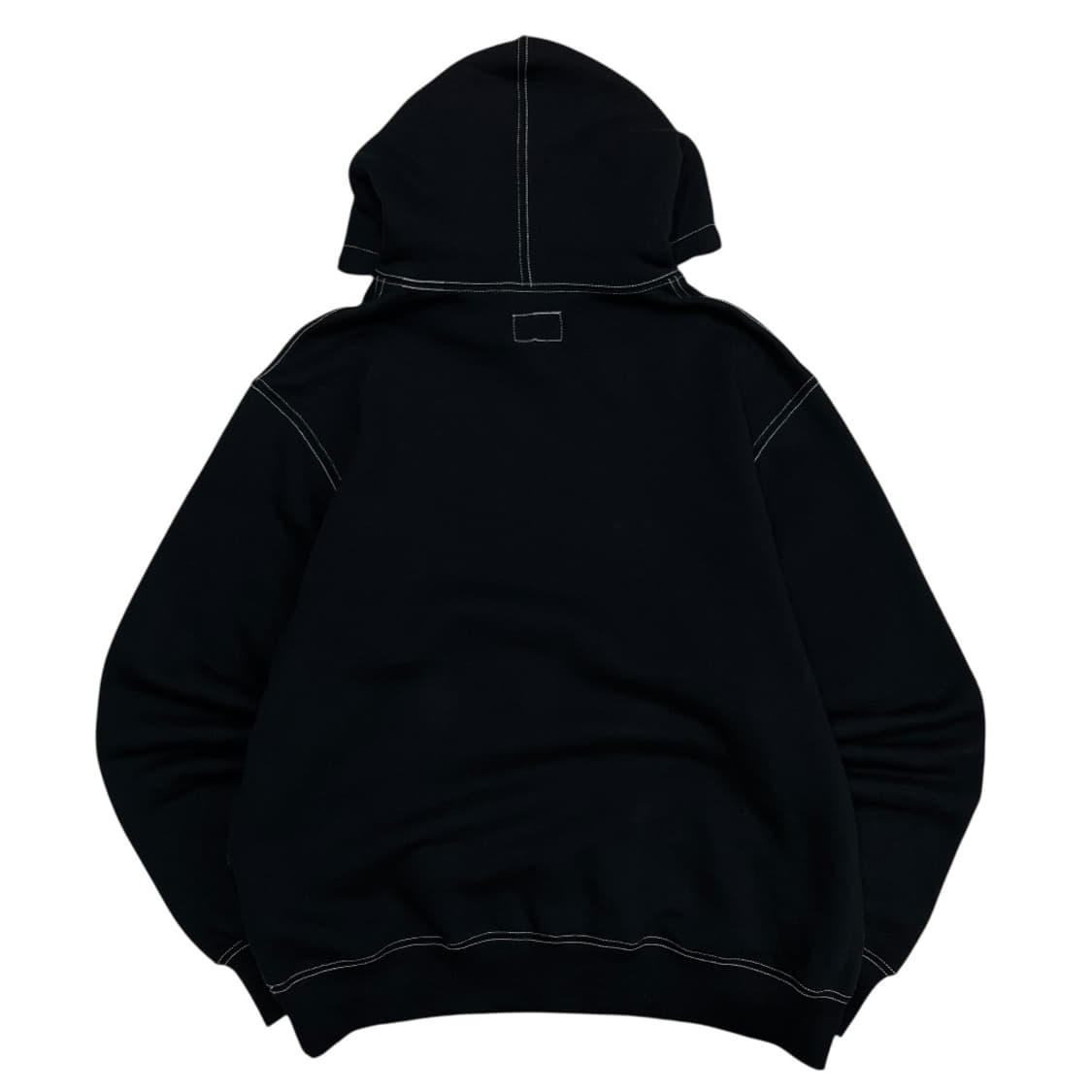  디스이즈네버댓 화이트 스티치 블랙 후드 상품이미지3