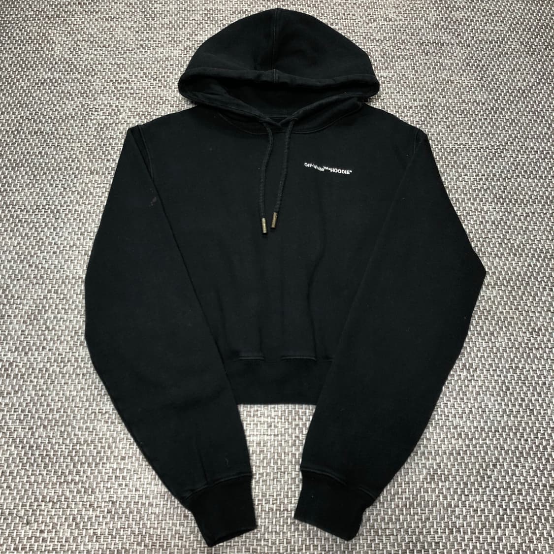 XS 오프화이트 크롭 후드 18FW 버질 아블로 상품이미지2