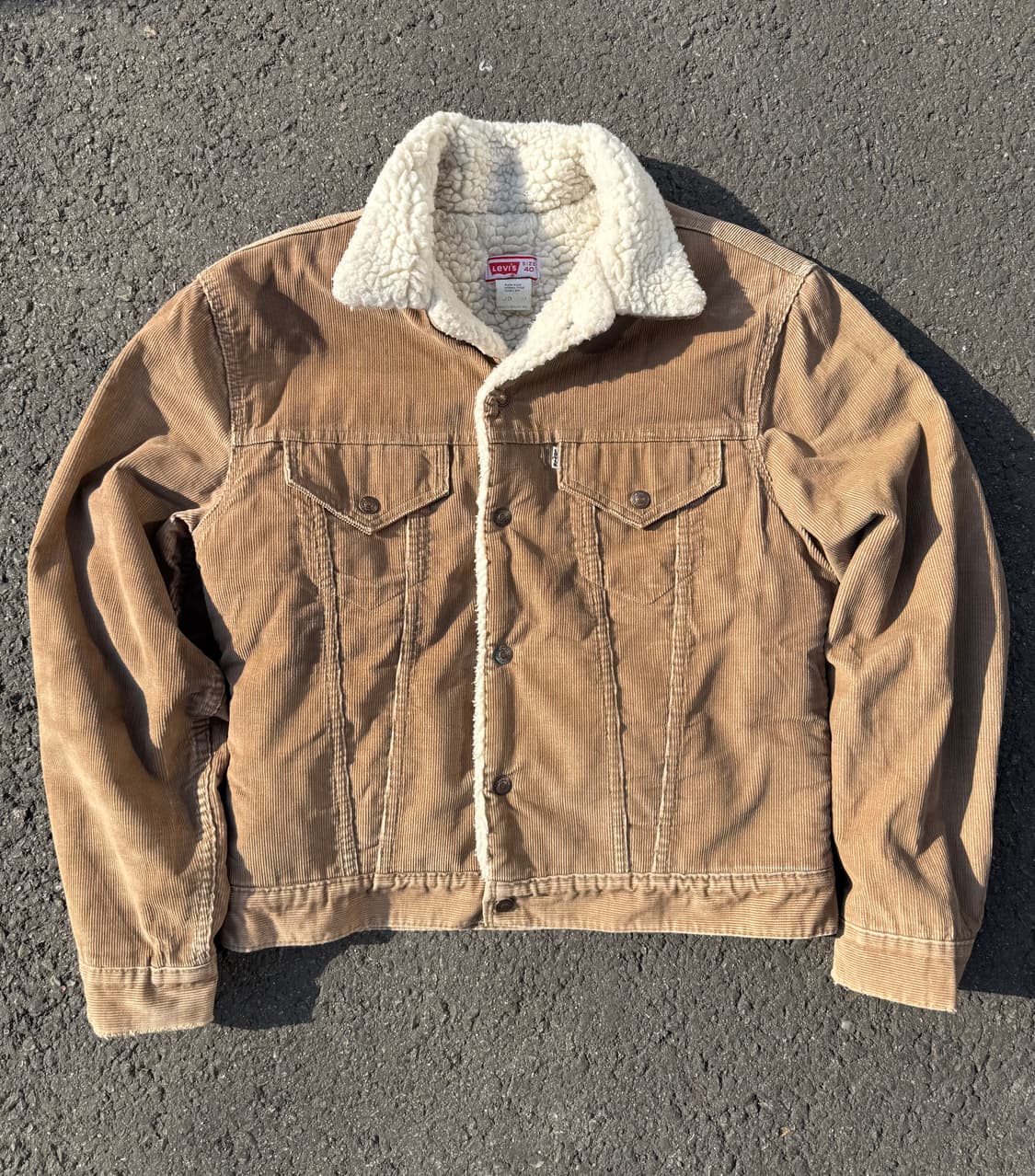 70-80s usa Levis 리바이스 쉐르파 코듀로이 트러커 자켓 상품이미지1