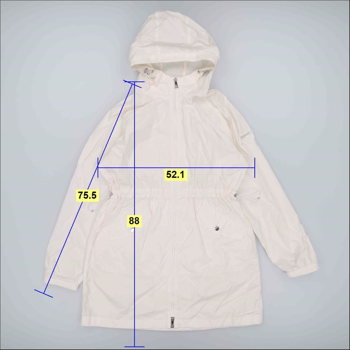 [L] 캘빈클라인 퍼포먼스 허리 스트링 후드 바람막이 자켓 4127 상품이미지10