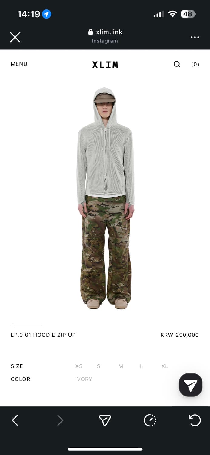 엑슬림 ep.9 01 후드집업 상품이미지1