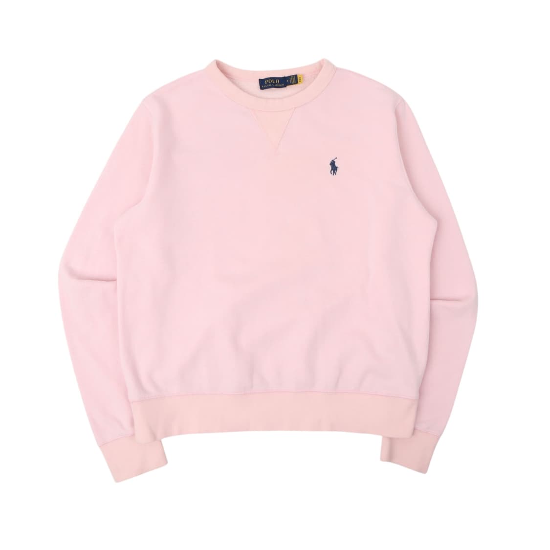 폴로 랄프로렌 QR 라이트 핑크 코튼 스웻셔츠 상품이미지1
