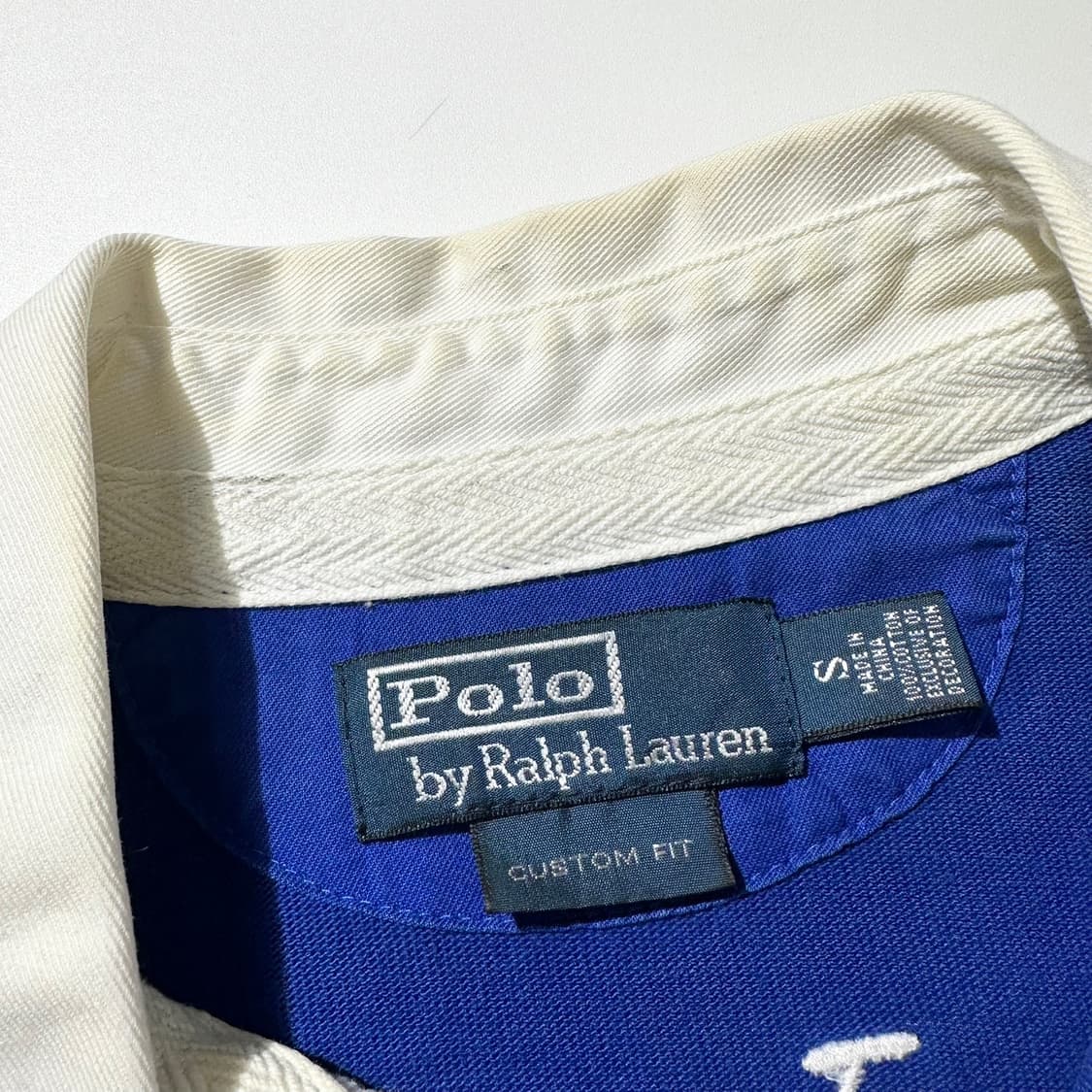 폴로 랄프로렌 스위스 폴로팀 크레스트 로고 럭비 카라 티셔츠 상품이미지4