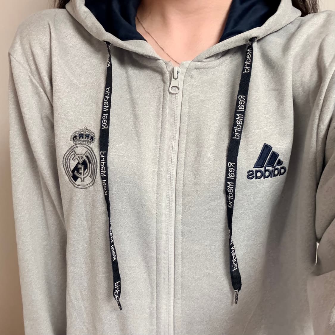 아디다스 그레이 실버 져지 트랙탑 후드집업 일괄 판매 상품이미지4