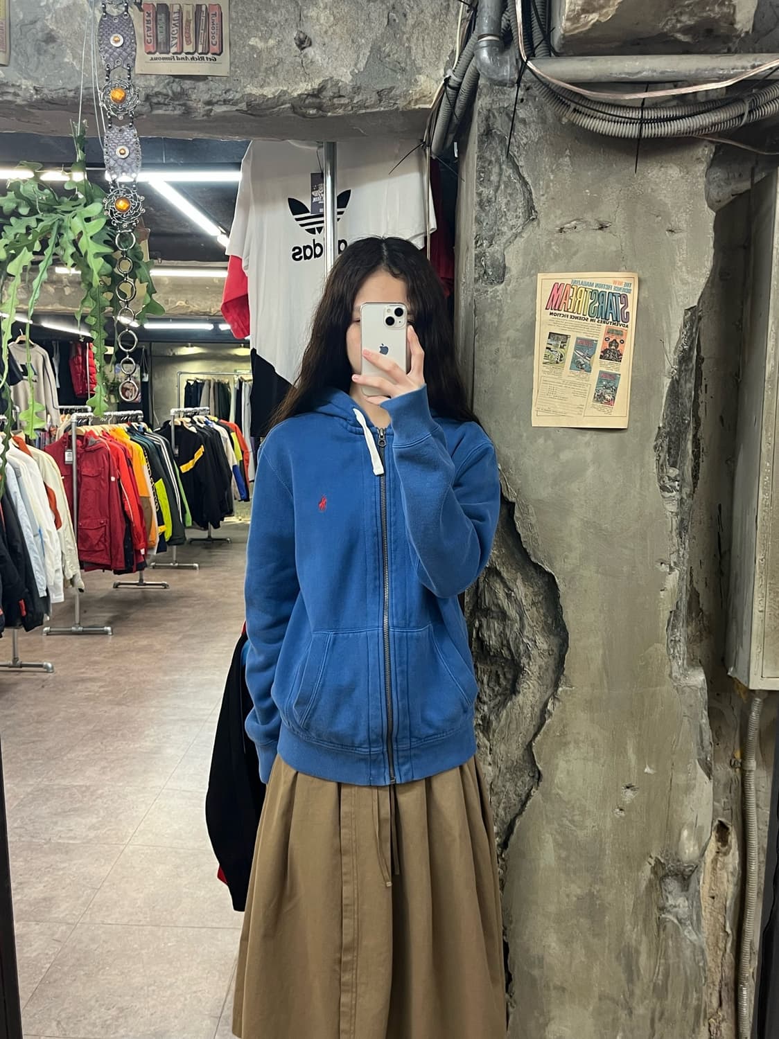 폴로 랄프로렌 후드집업 블루 M #csz1753 상품이미지2