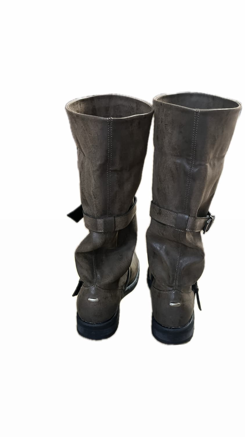 네거티브쓰리 슬라우치 롱부츠 워시드 브라운 상품이미지3