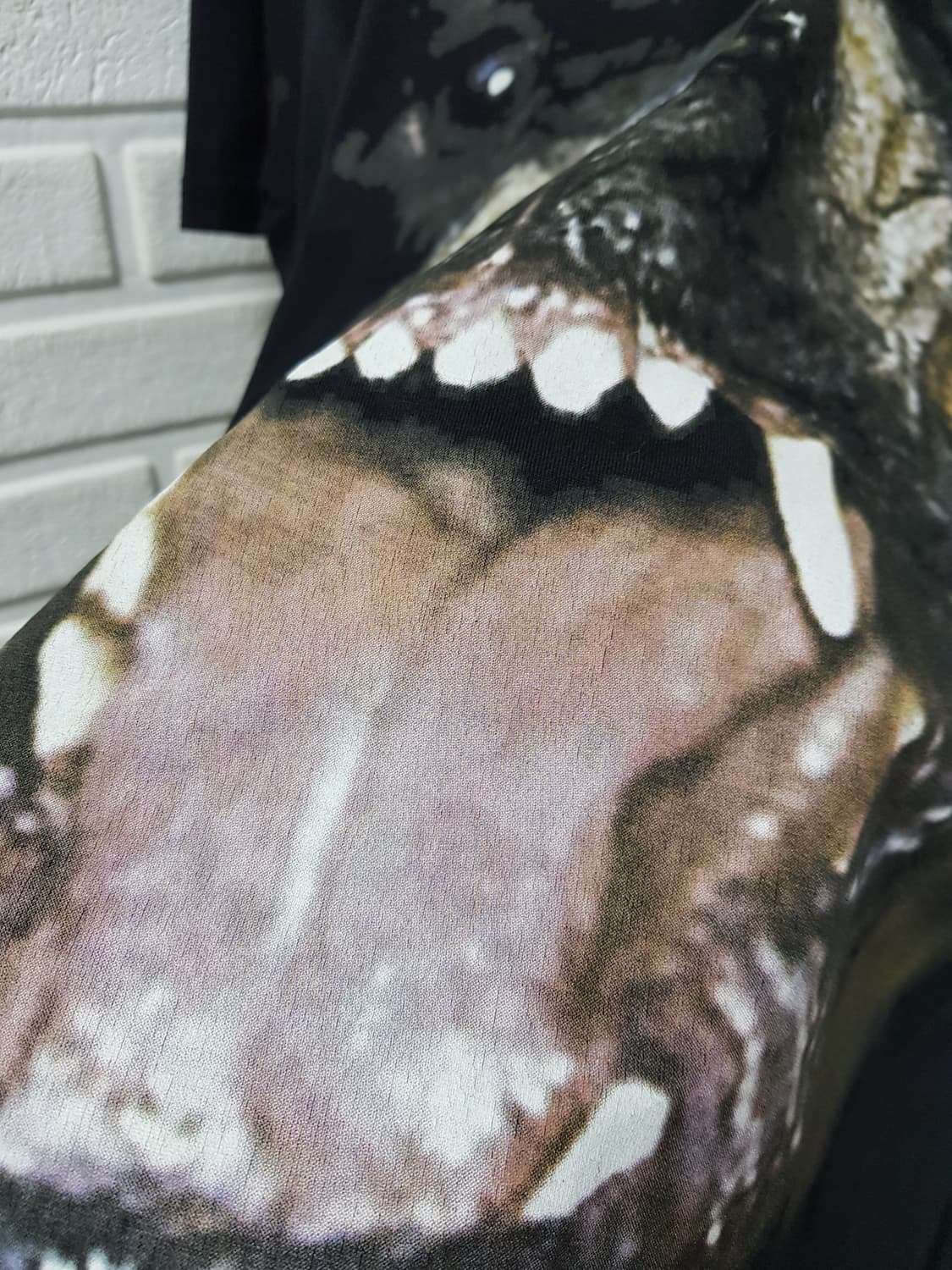 [s/정품] 지방시 로트와일러 스타 티셔츠 블랙 상품이미지4