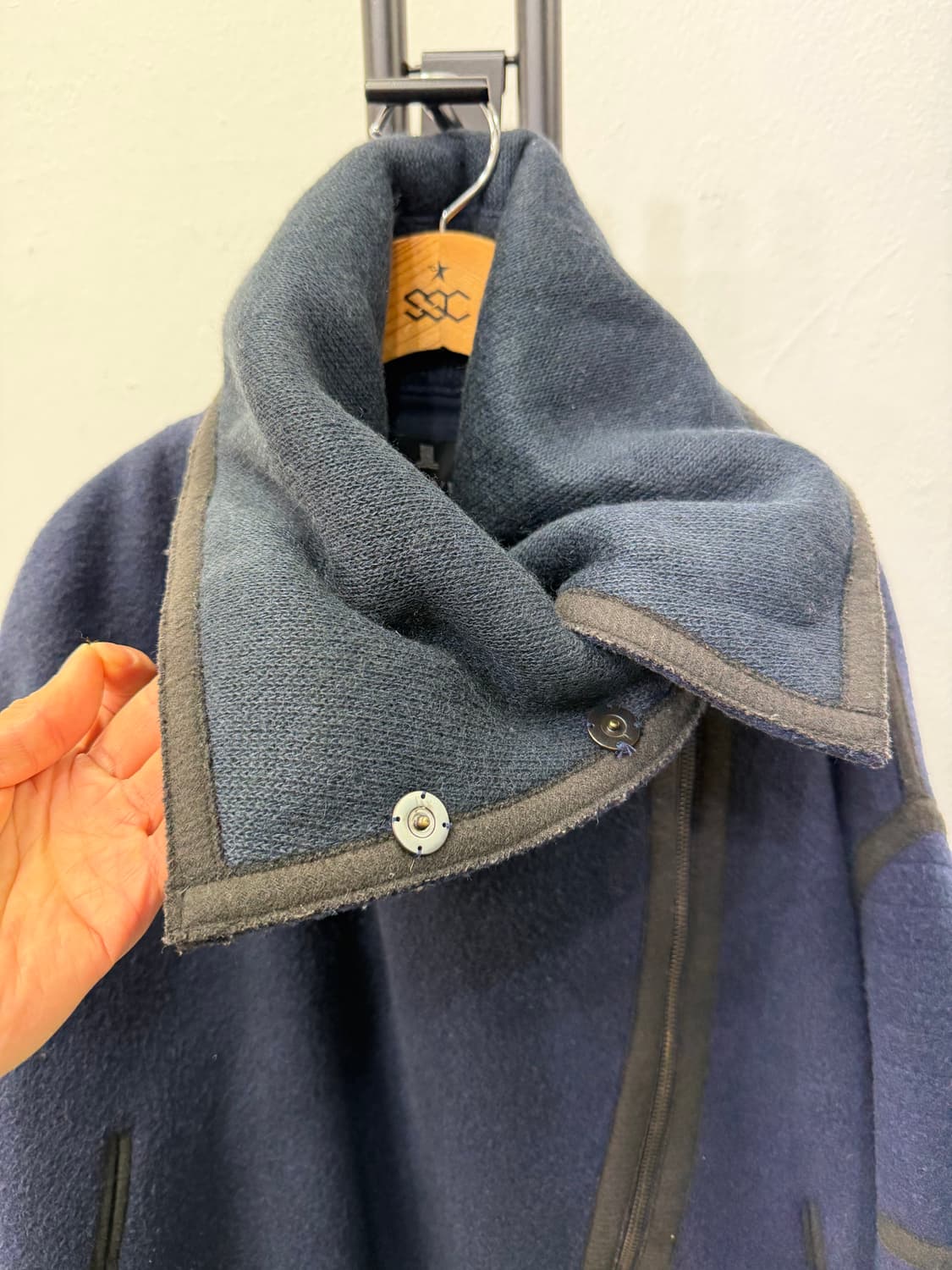 정품) 랑방 한섬 오버사이즈 터트넥 코트 82 상품이미지5