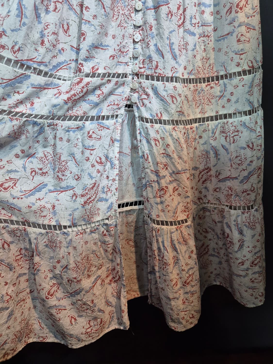 플라워 패턴 롱 원피스 55 66 상품이미지10