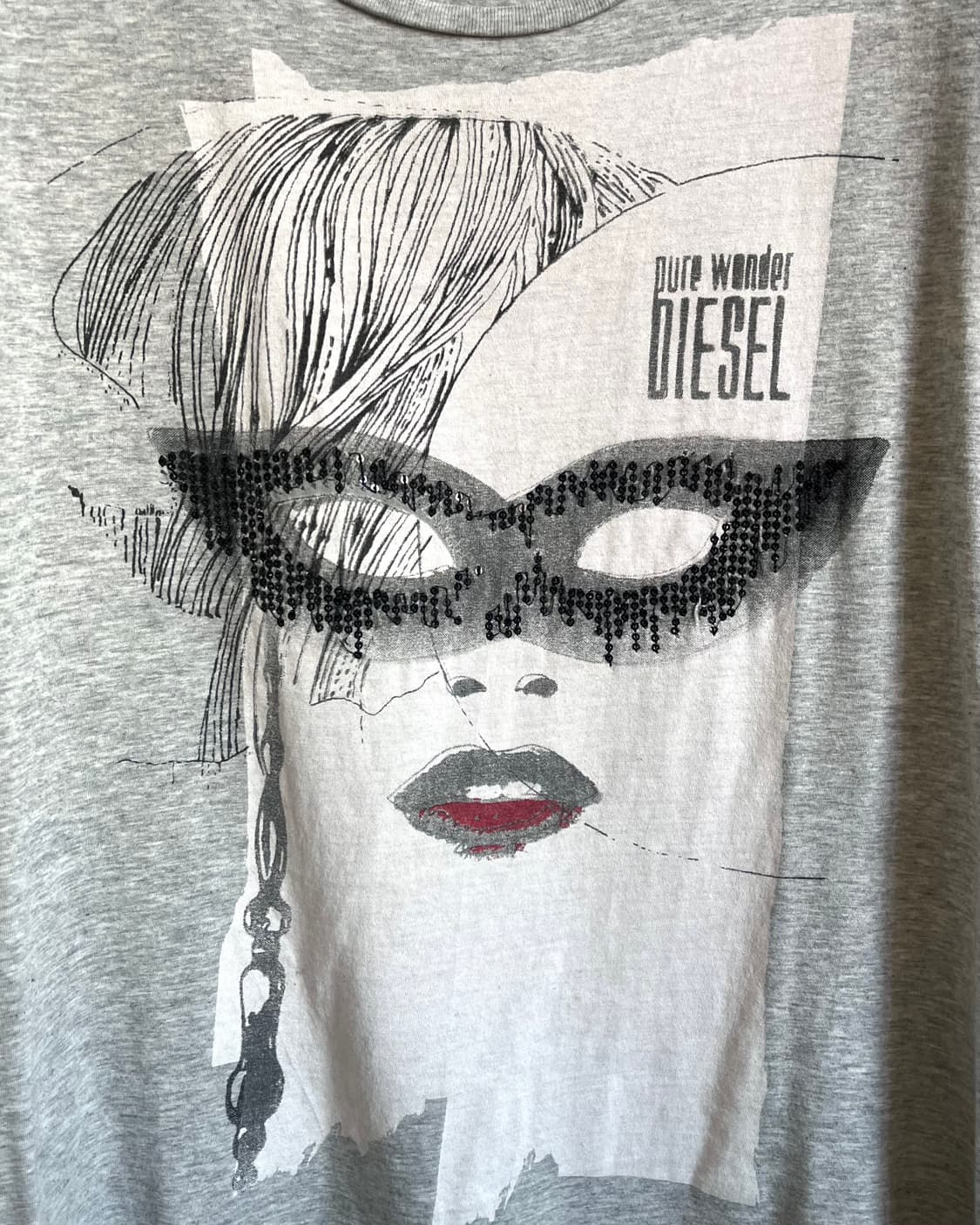DIESEL Spangle Detail 1/2 T-Shirt 상품이미지5
