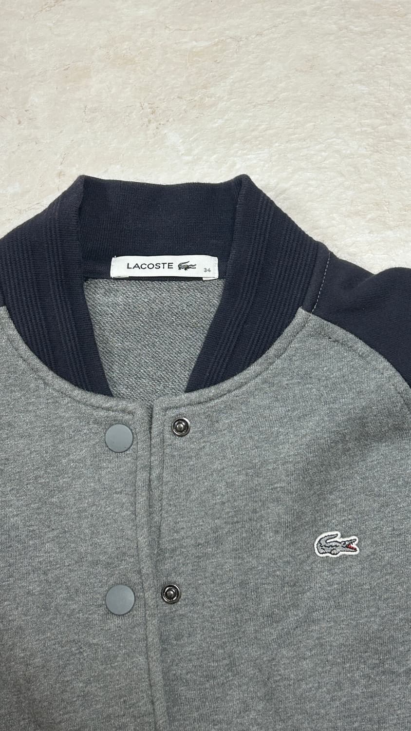 라코스테 코튼 배색 바시티 자켓 상품이미지1