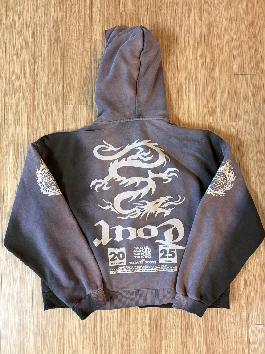 [M] 트래비스 스캇 내한 머천다이즈 md 후드집업 ZIP HOODIE 상품이미지2