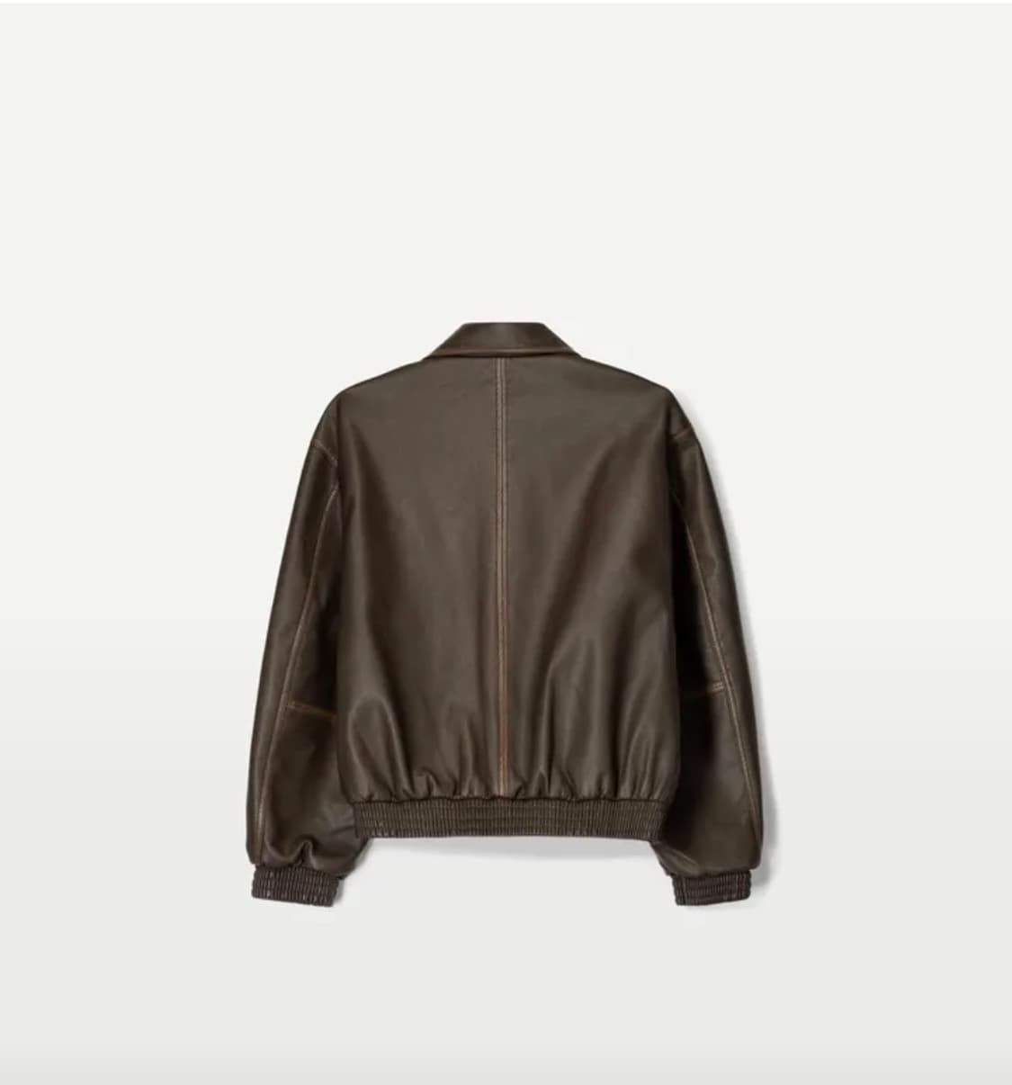 크롭 레더 자켓 상품이미지5