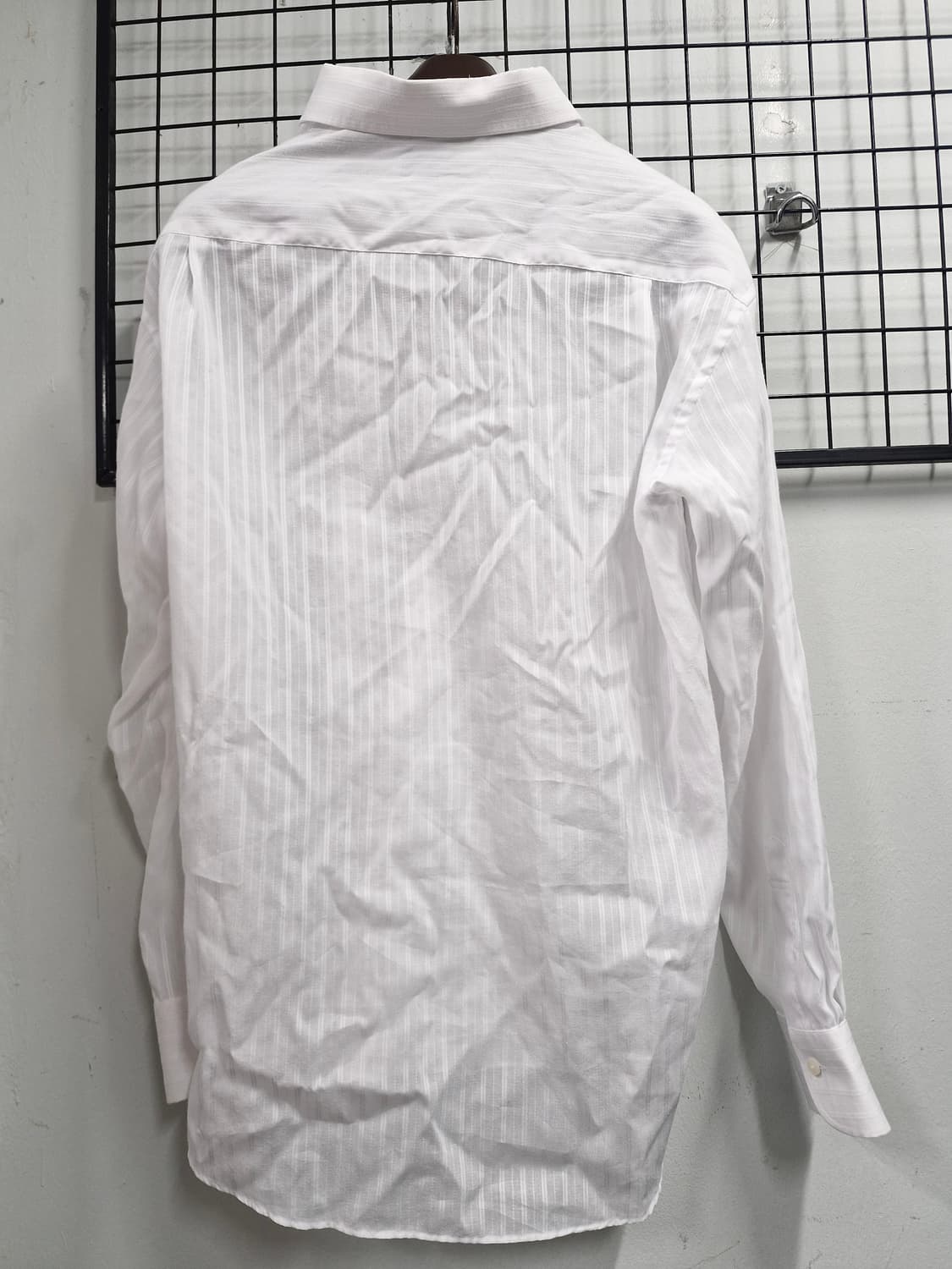 110XXL 닥스 흰색 스트라이프 셔츠. 상품이미지6