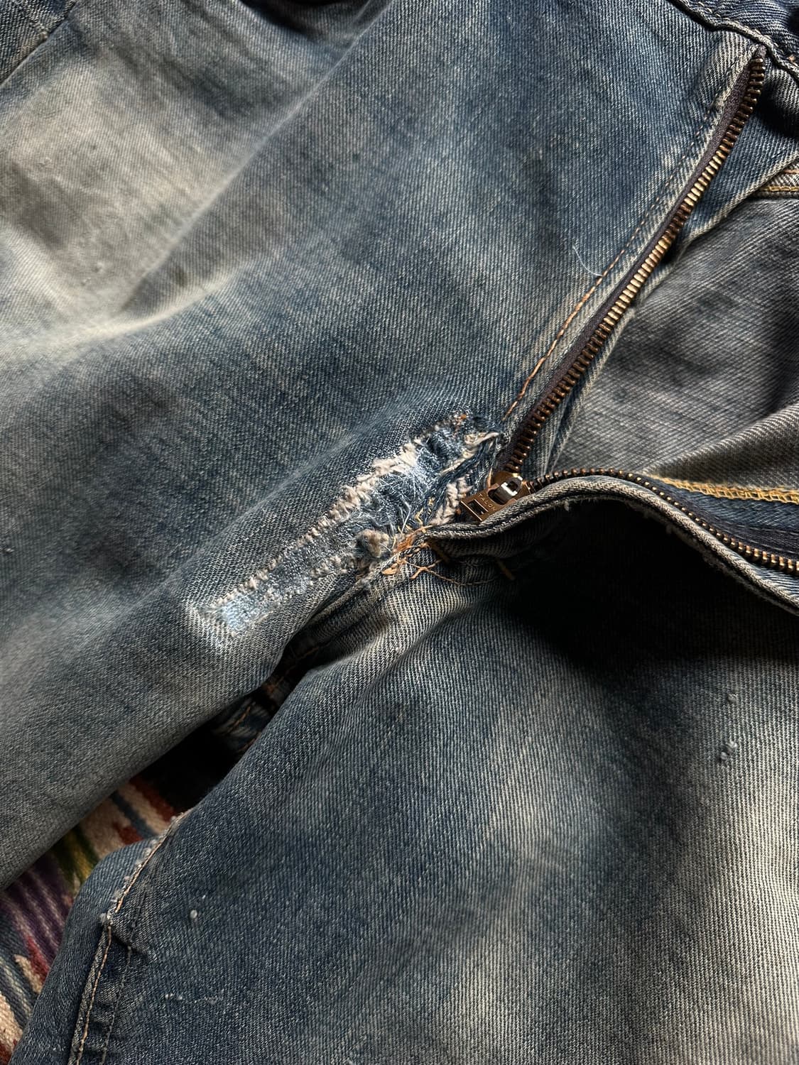 60s USA LEE 101z Selvedge Denim Pants 상품이미지6