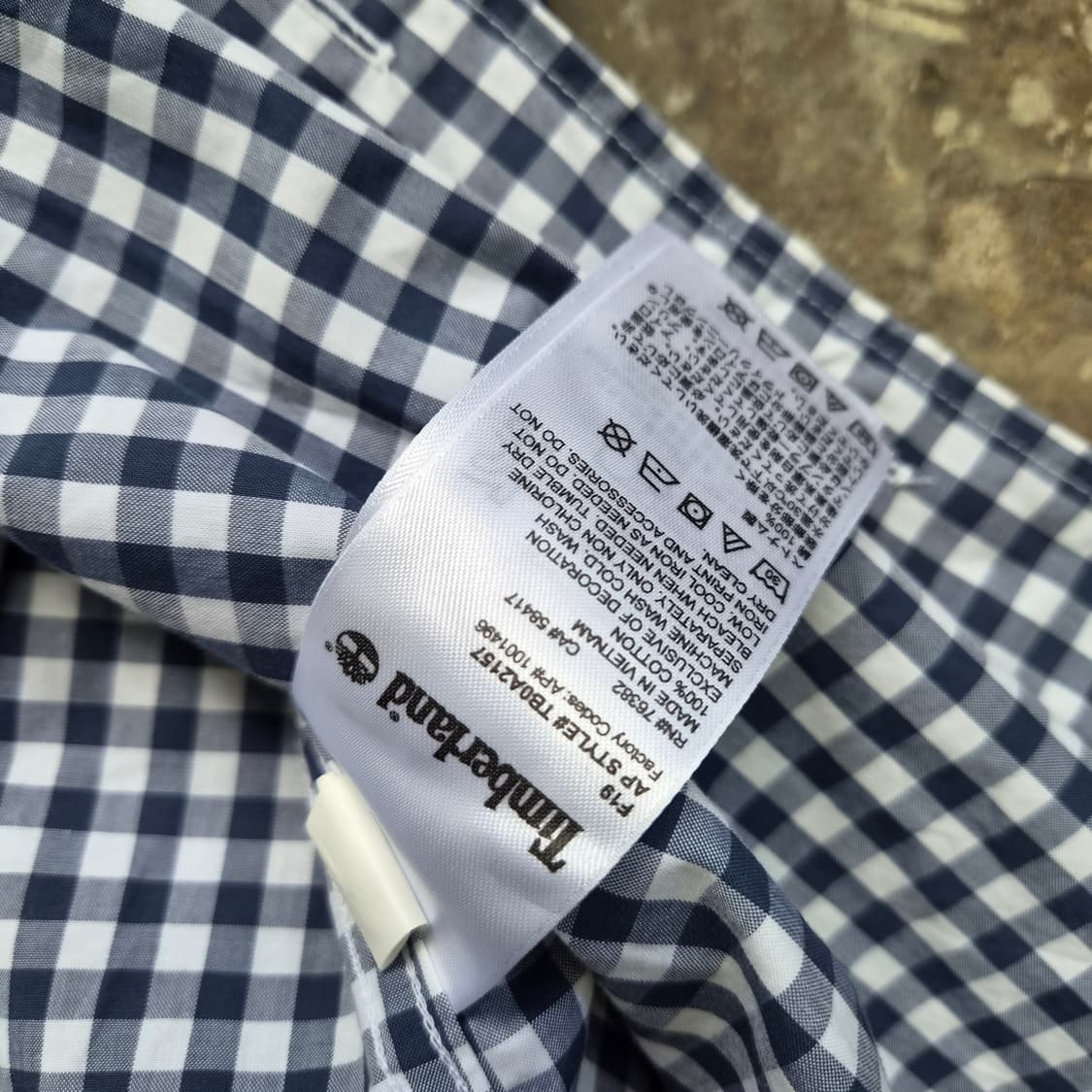 S) 팀버랜드 깅엄체크 셔츠 남방 아메카지 워크웨어 상품이미지5