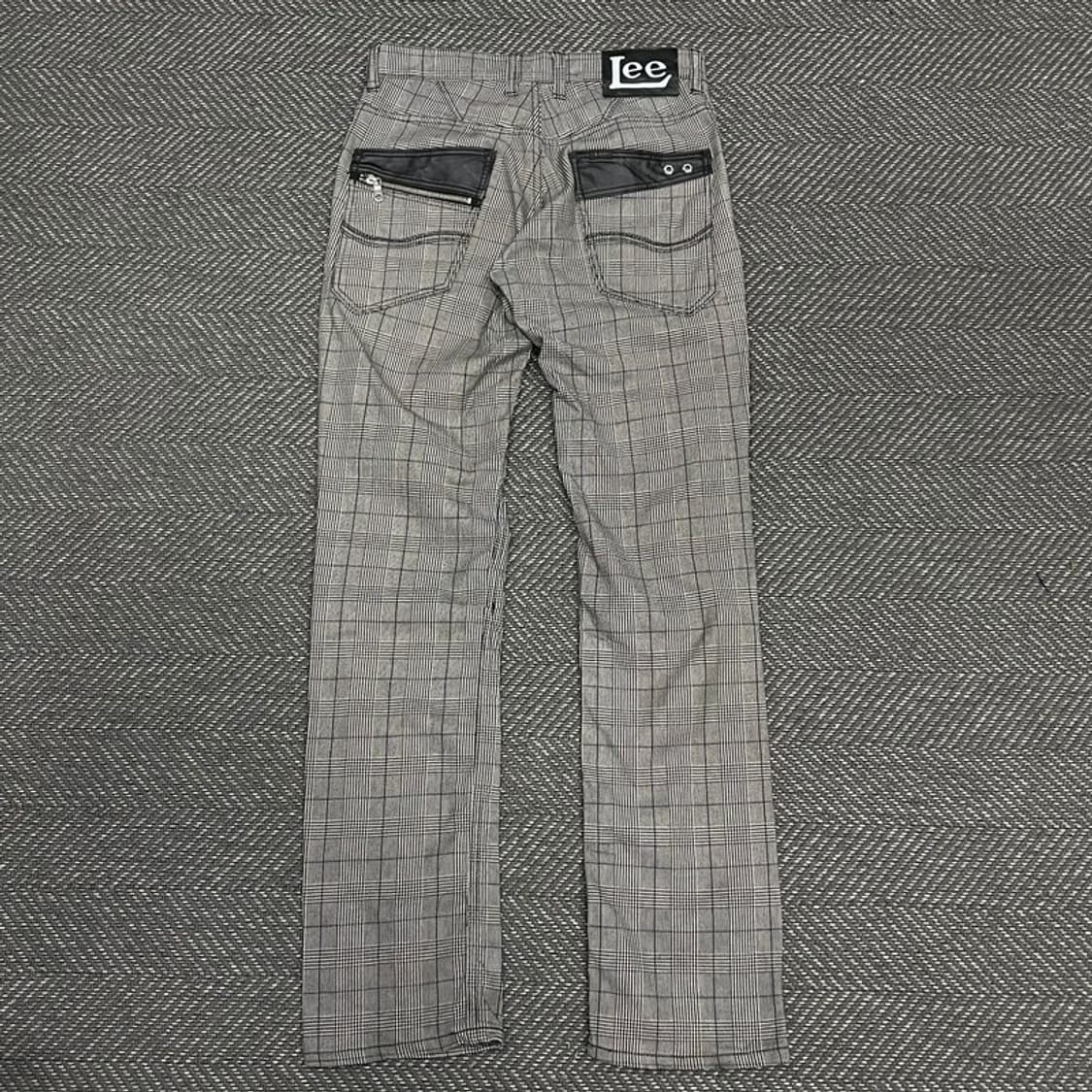 리 슬림핏 체크 팬츠 v0237 상품이미지2