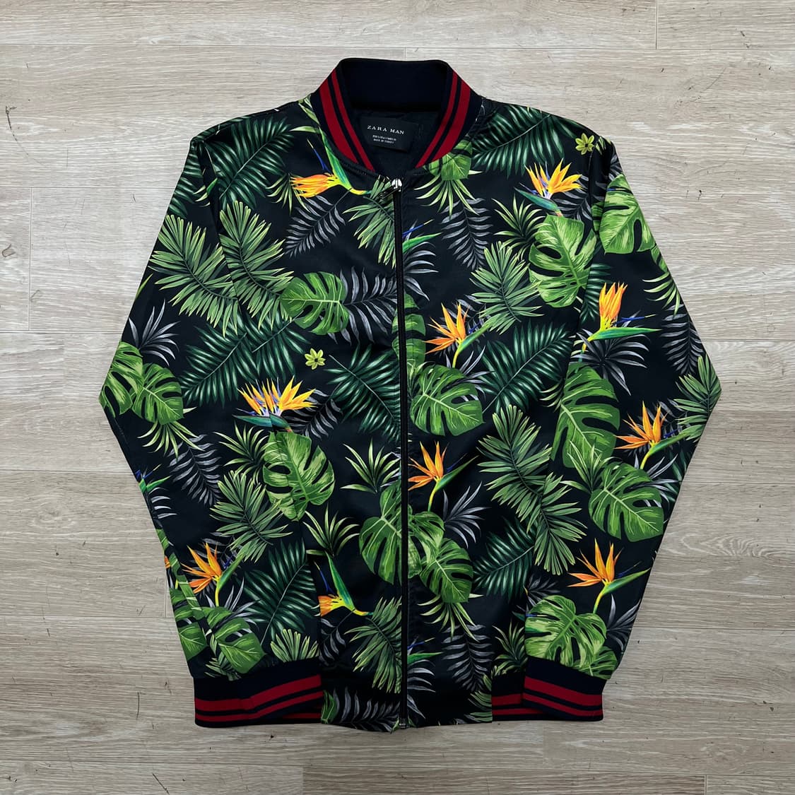 자라 맨 트로피컬 리프 하와이안 져지 트랙탑 자켓 [트로피컬] S/90 상품이미지1