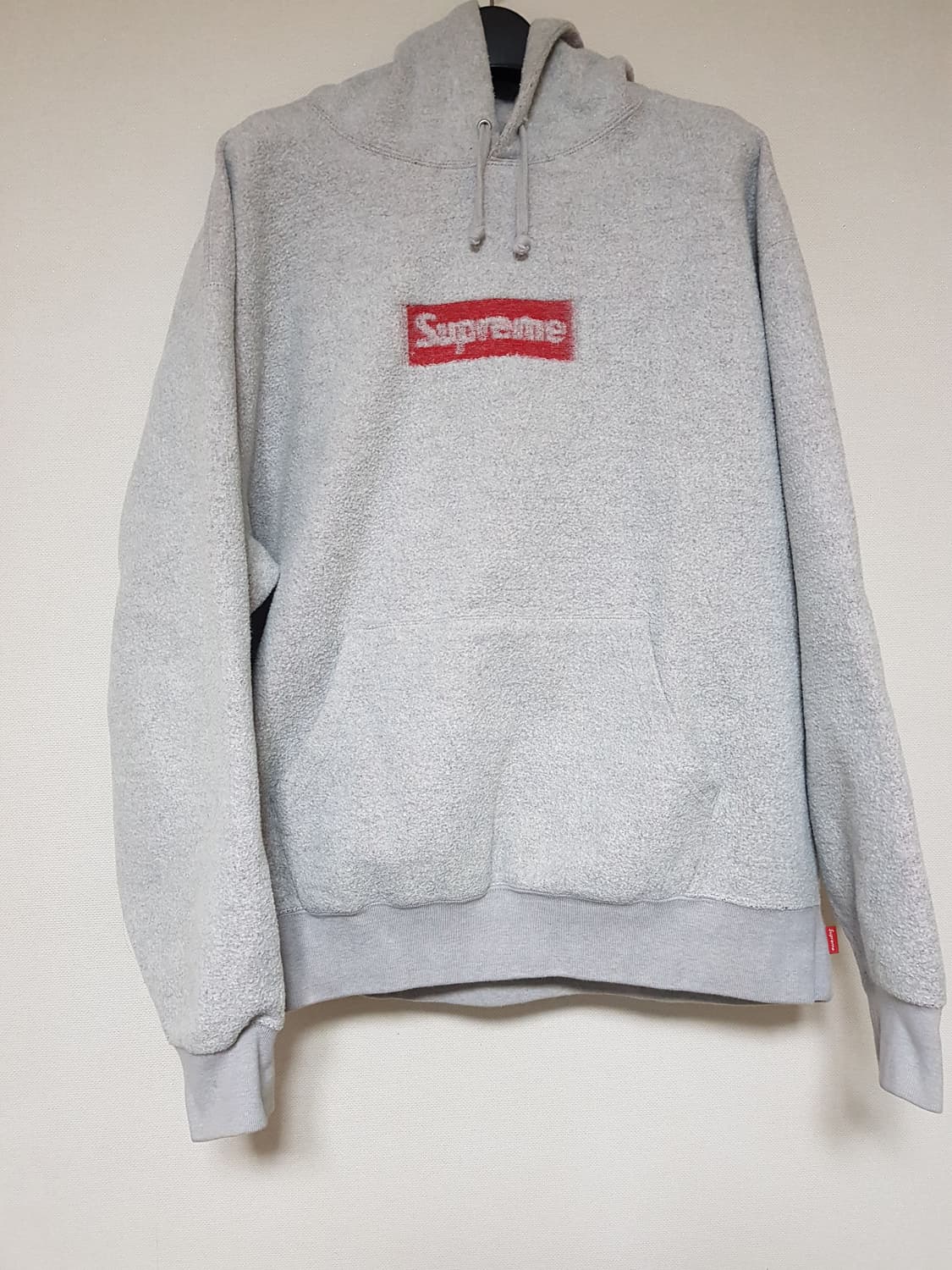 슈프림 인사이드아웃 박스로고 후드 티셔츠 그레이 상품이미지2