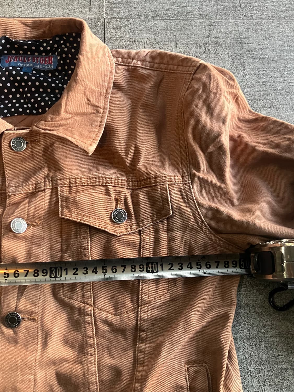 일본빈티지 Junglestorm 올드스쿨아메카지 땡땡이 트러커워크자켓 상품이미지2