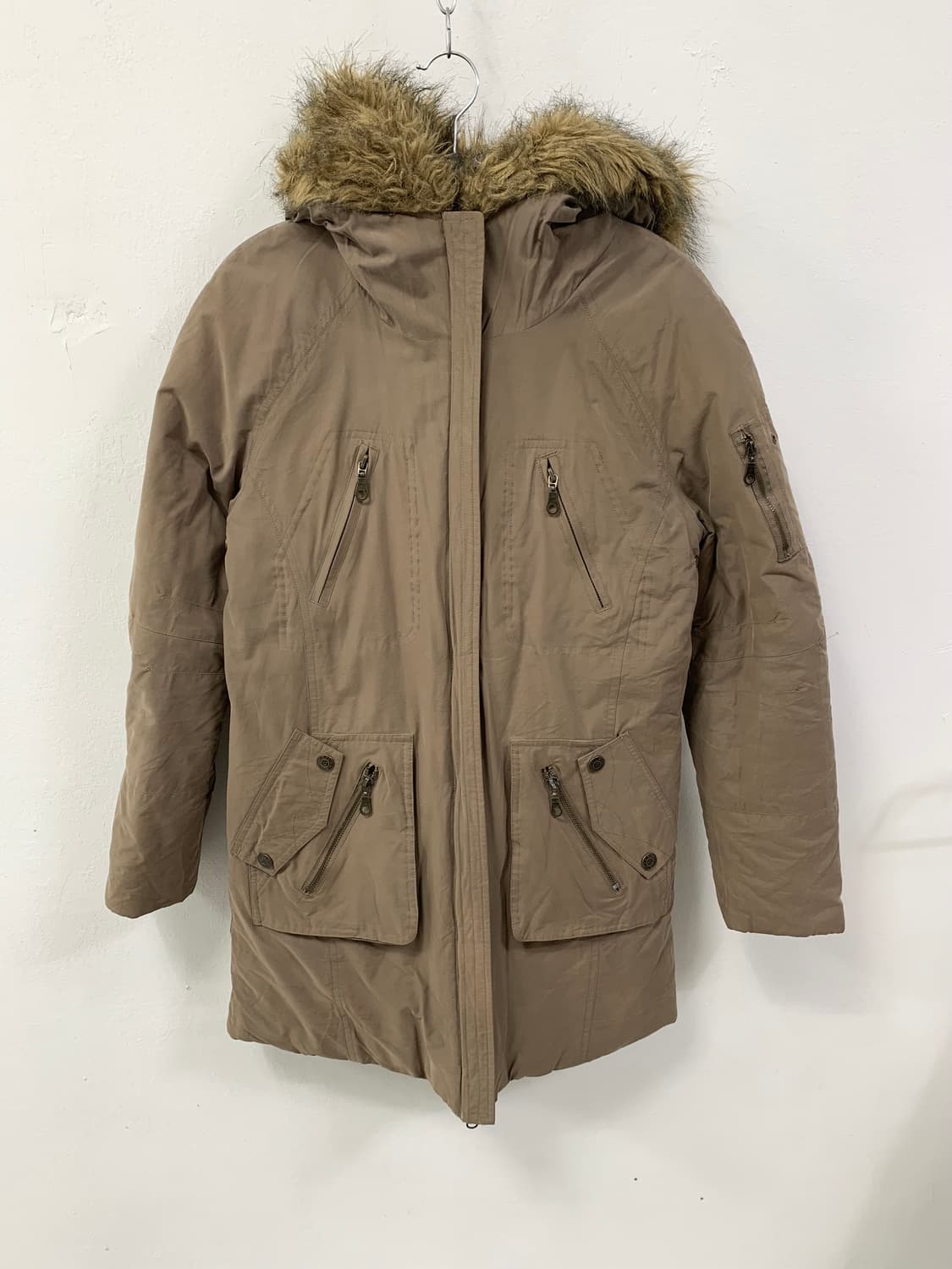 [XNTRIK] y2k 울프죠 베이지 야상 자켓 상품이미지4