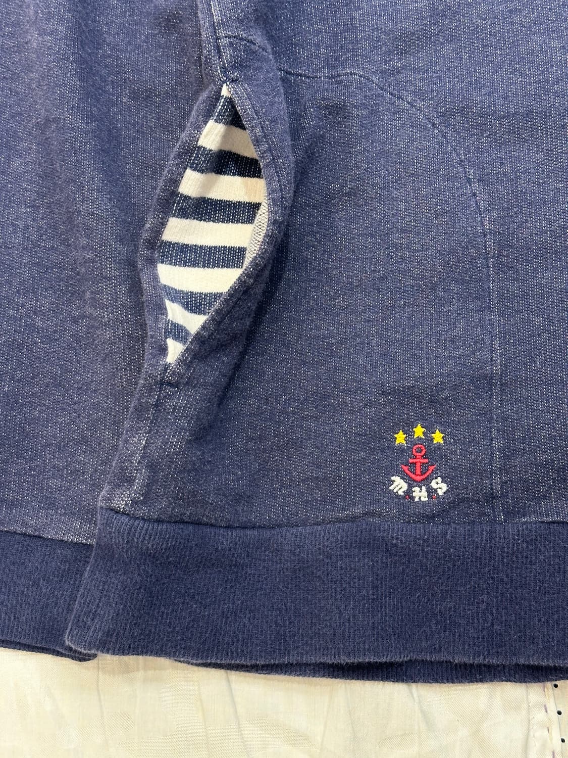 네이비 스티치 맨투맨  상품이미지6