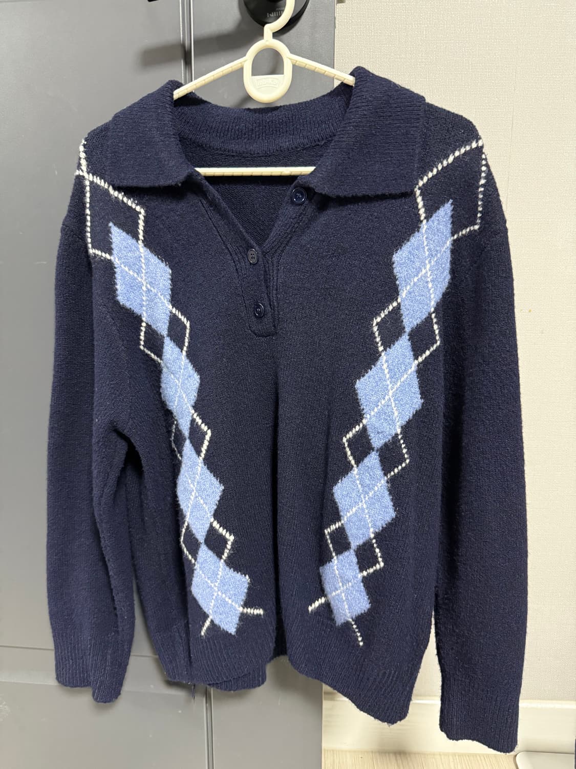 아가일 니트 상품이미지1