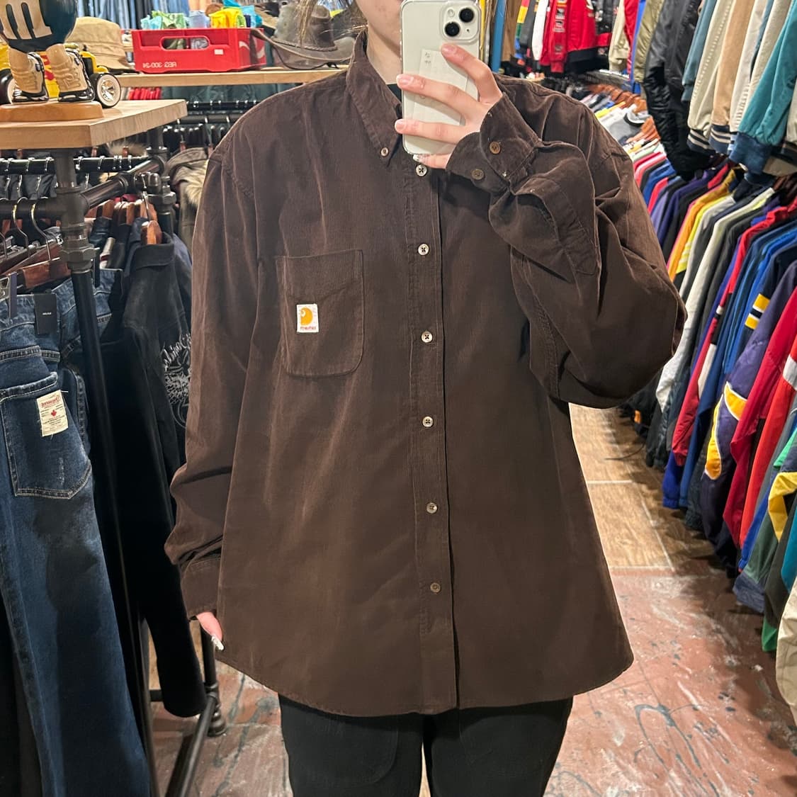 [HI] 칼하트 코듀로이 긴팔셔츠 딥브라운 상품이미지2