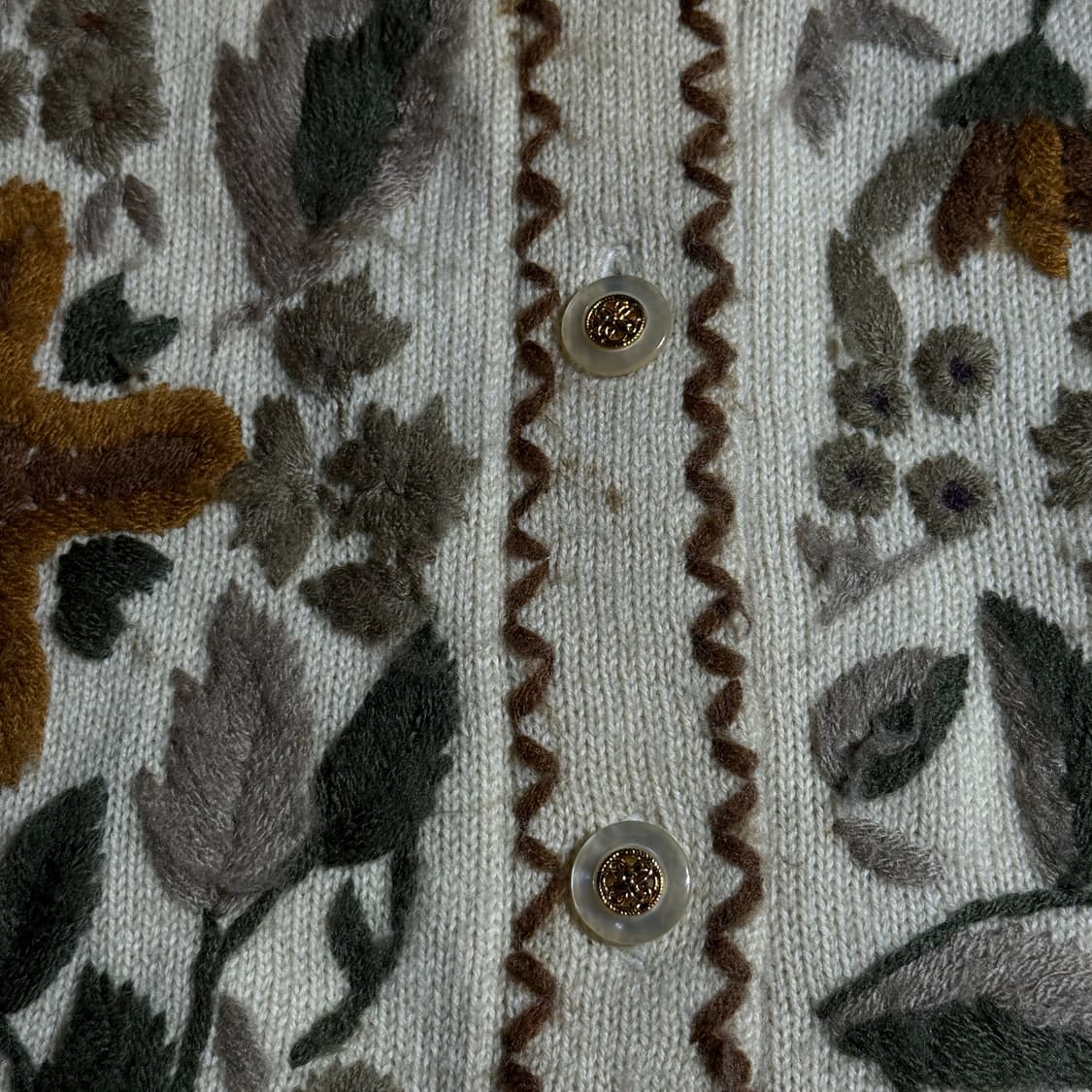 모리걸 플라워 니트 자켓 상품이미지5