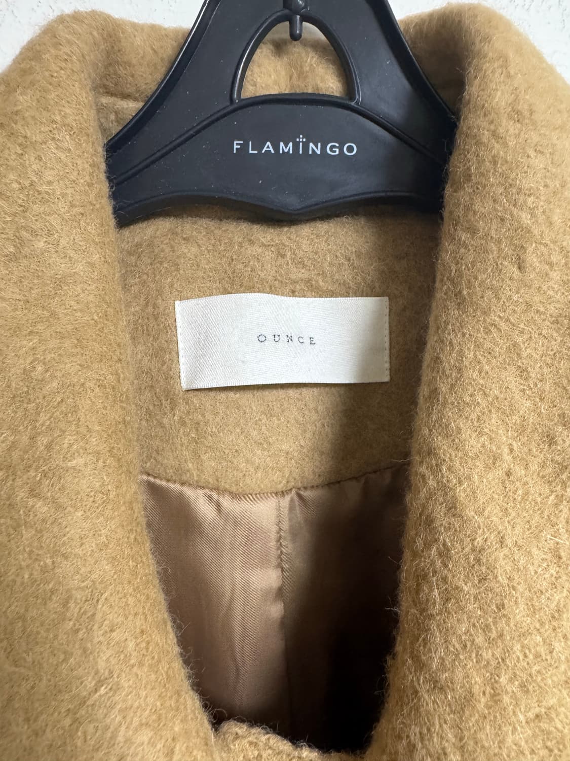 OUNCE 온스 베이비 알파카 캐롤 하프 코트 부클 상품이미지4