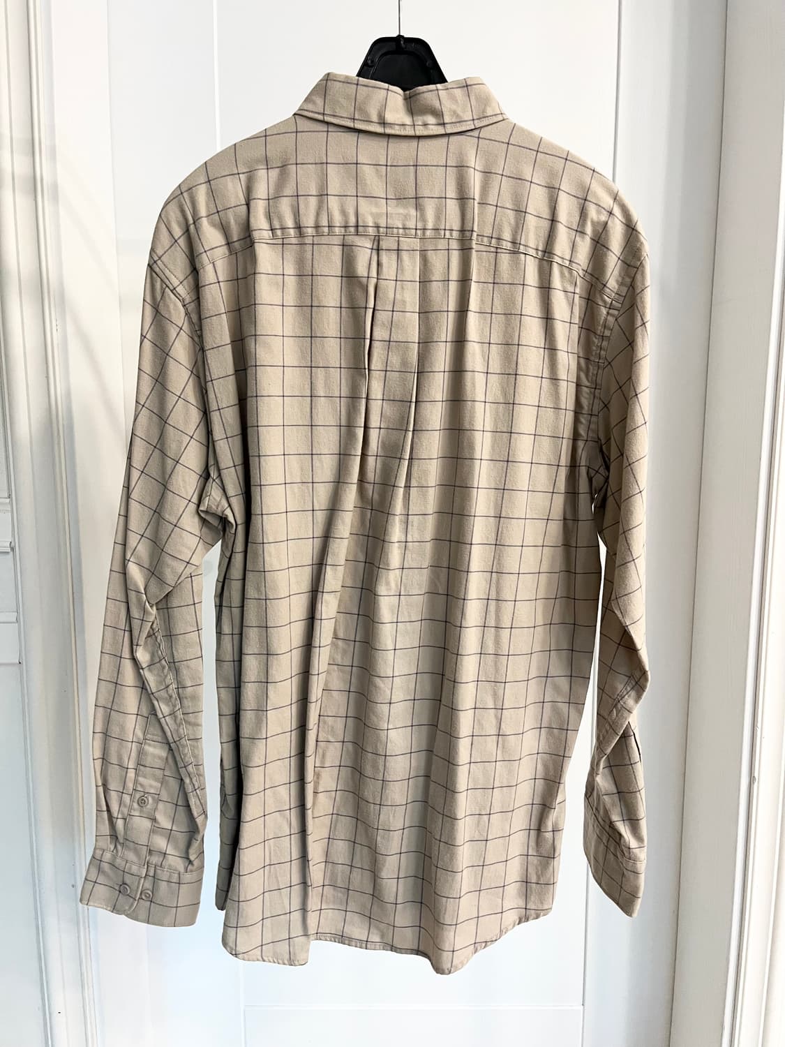 유니클로 베이지 체크 셔츠 상품이미지5