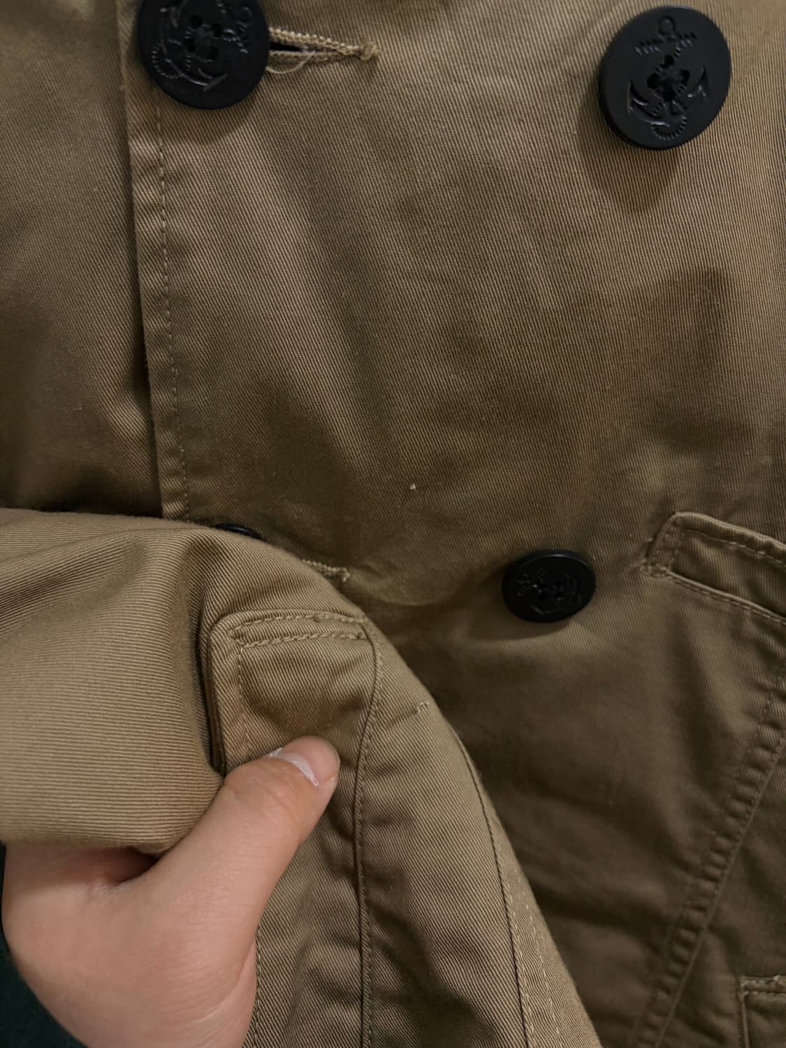 6rageblue 후드 더블 자켓 상품이미지5