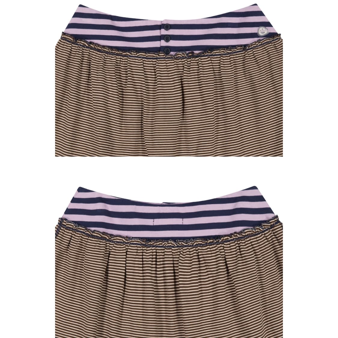 [2] 코이세이오 컬러드 스트라이프 미디 스커트 퍼플 상품이미지7