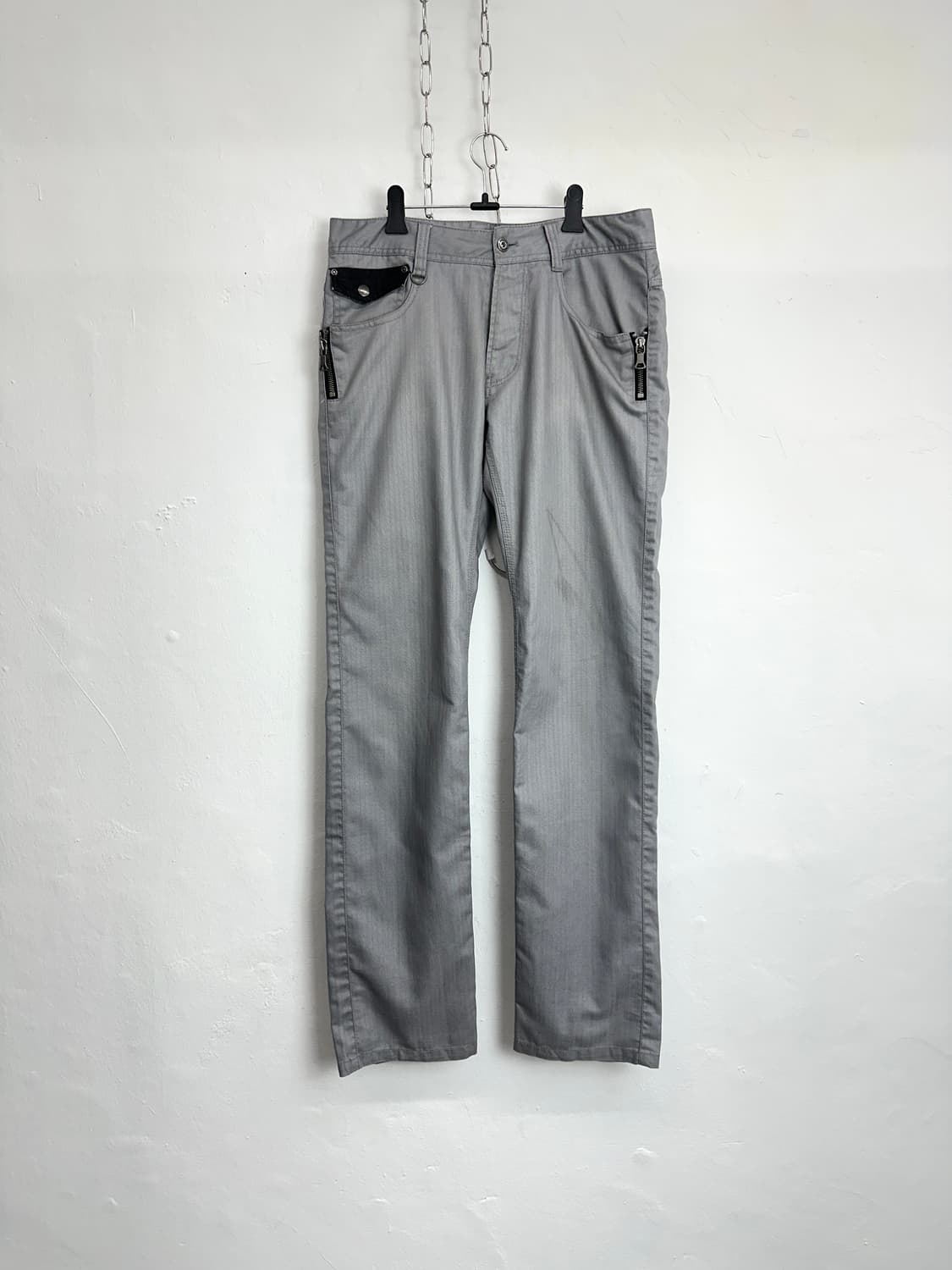 Technical Gray Herringbone Zip Pocket pa 상품이미지4