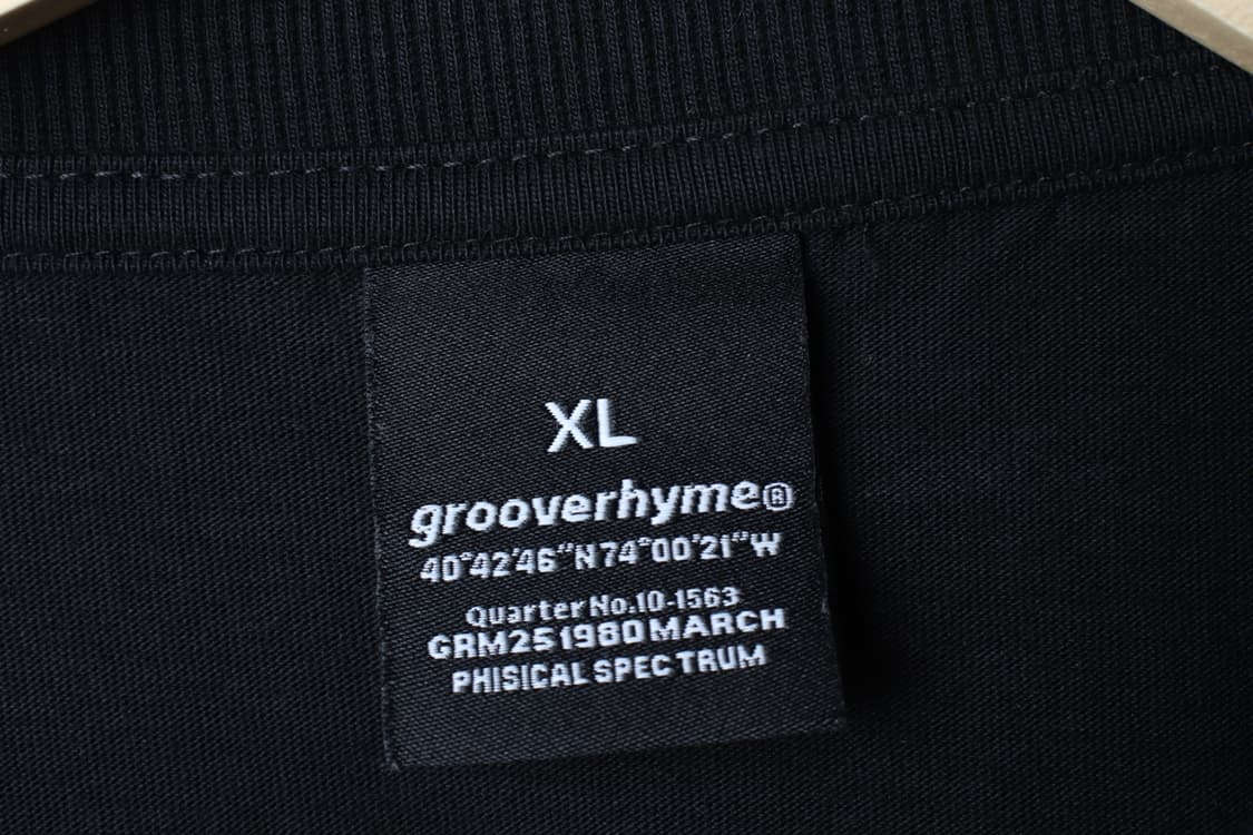 (XL-2XL) 그루브라임 반팔 티셔츠 레터링 블랙 올드스쿨-H32814 상품이미지7