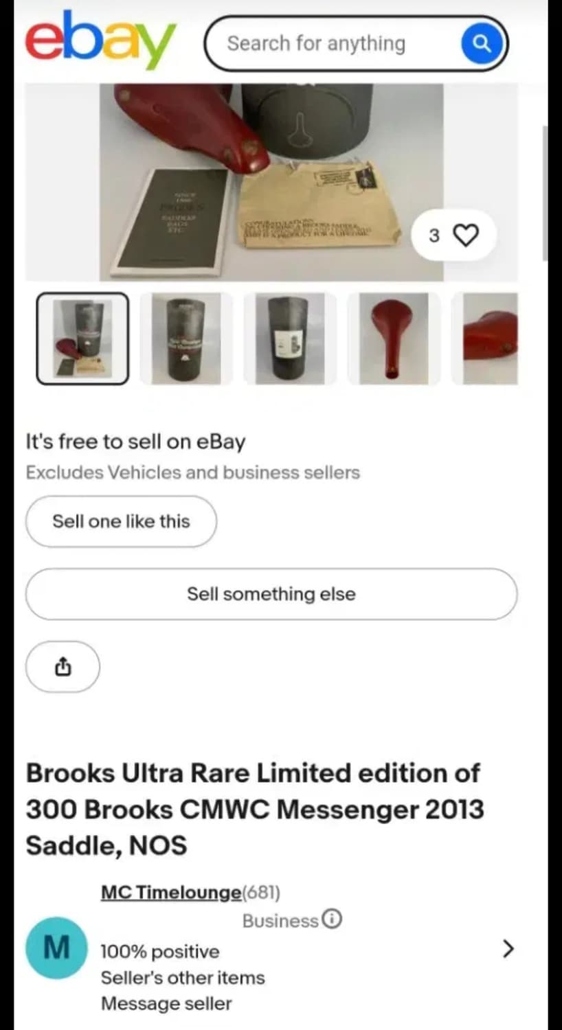 Brooks 브룩스 극희귀 레어 가죽안장 CMWC Messenger 상품이미지9