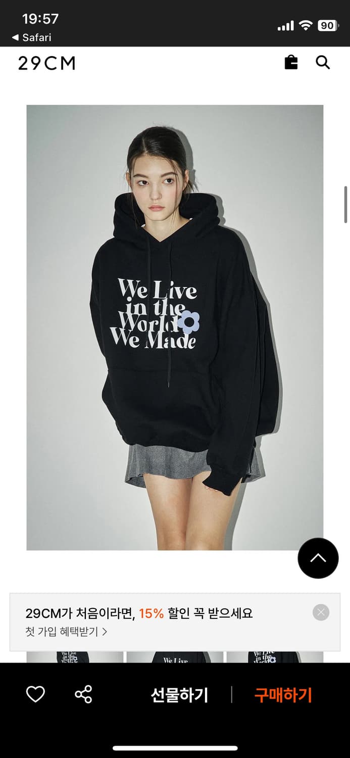 로제프란츠 기모 후드 티셔츠 상품이미지6