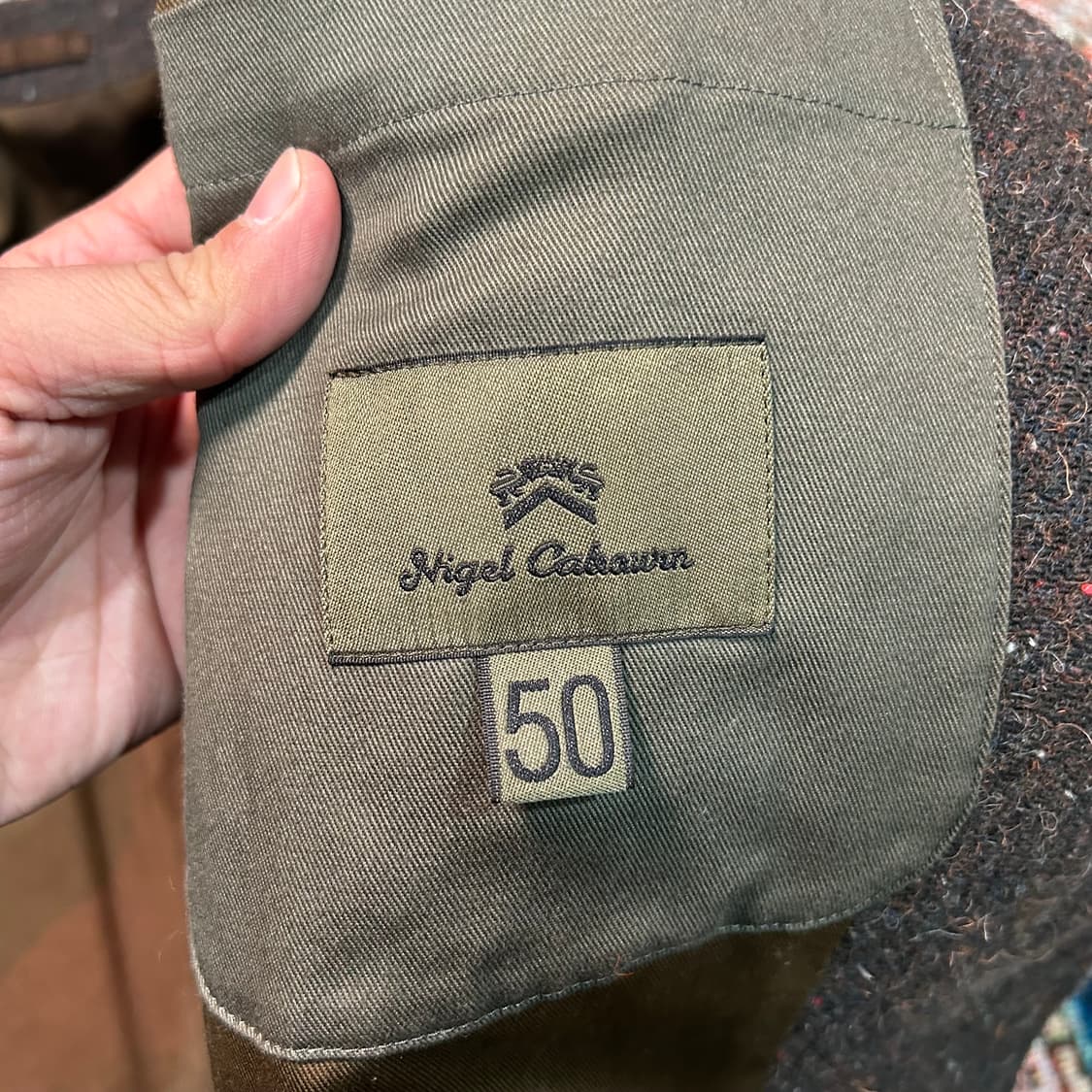 [XL] 나이젤 카본 울 트위드 자켓 Hospital Jacket 상품이미지7