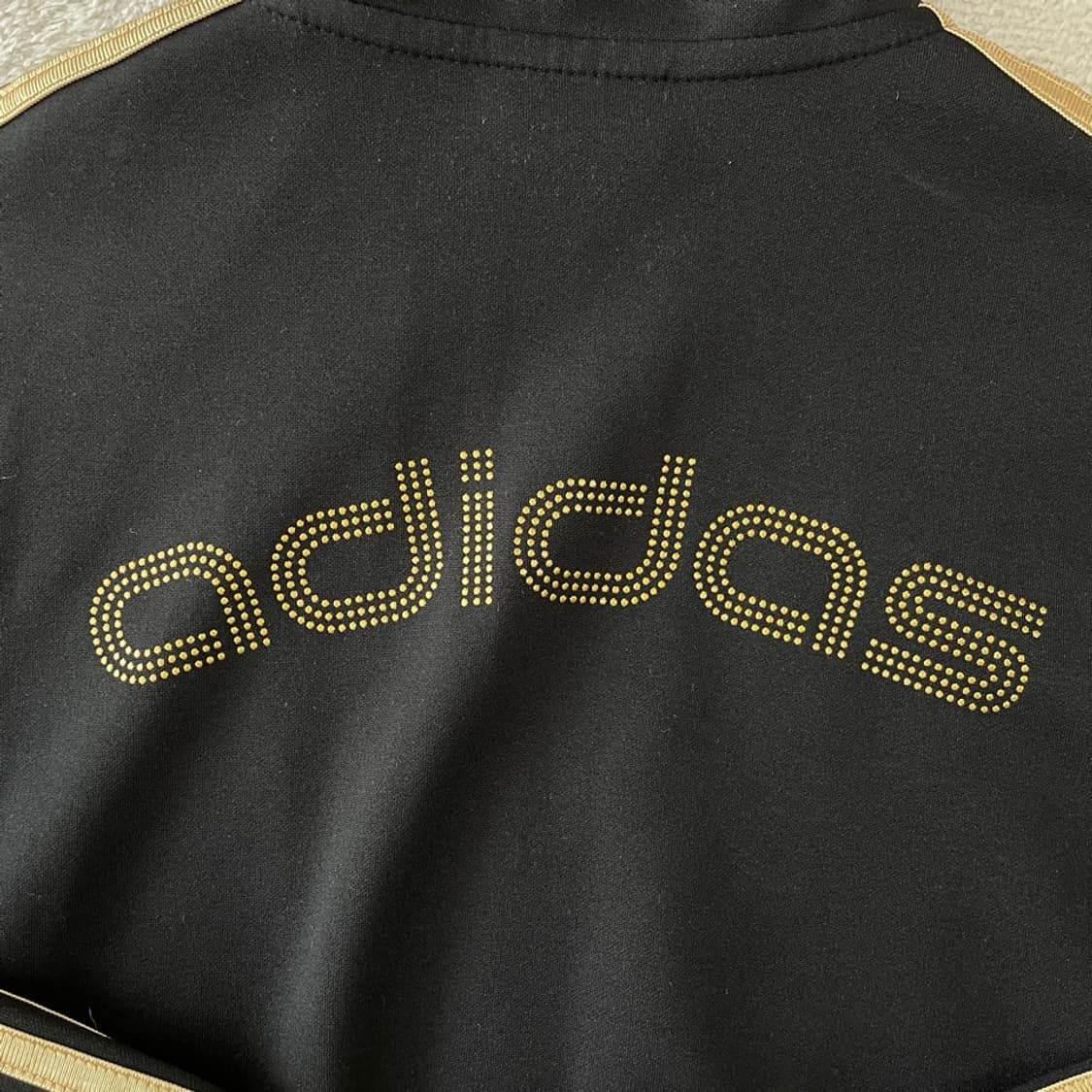 90 아디다스 블랙 검금 블랙골드 져지 상품이미지10