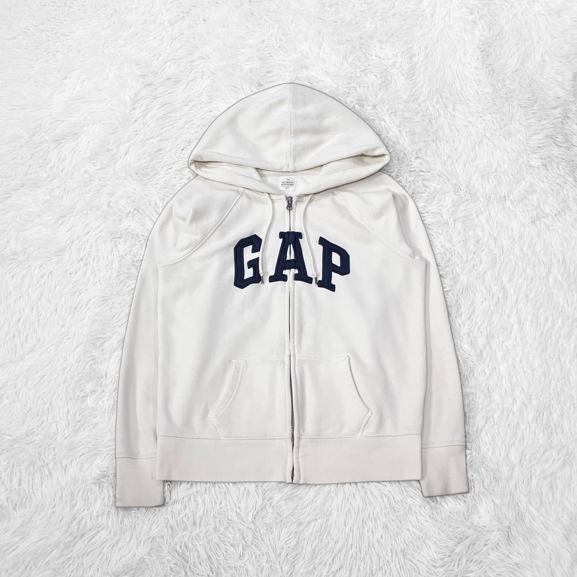 갭 Gap 스펠 로고 후드집업 아이보리 상품이미지2