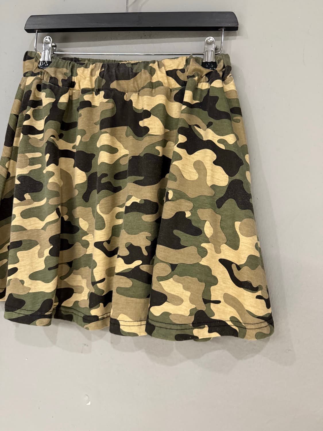 camo pattern flare-fit skirt 상품이미지5