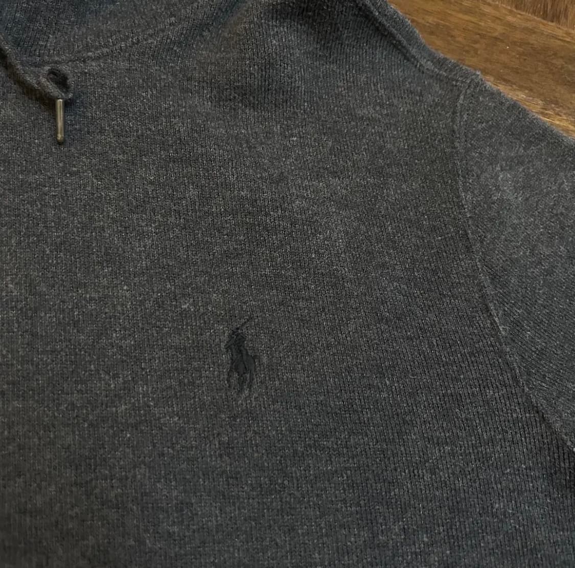 Polo Ralph Lauren 폴로 랄프로렌 빈티지 패디드 후드티 차콜 상품이미지3