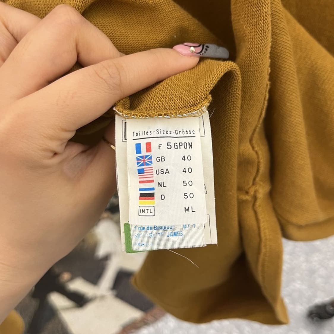 세인트 제임스 빈티지 캐주얼 머스타드 롱슬리브 95 C12667 상품이미지7